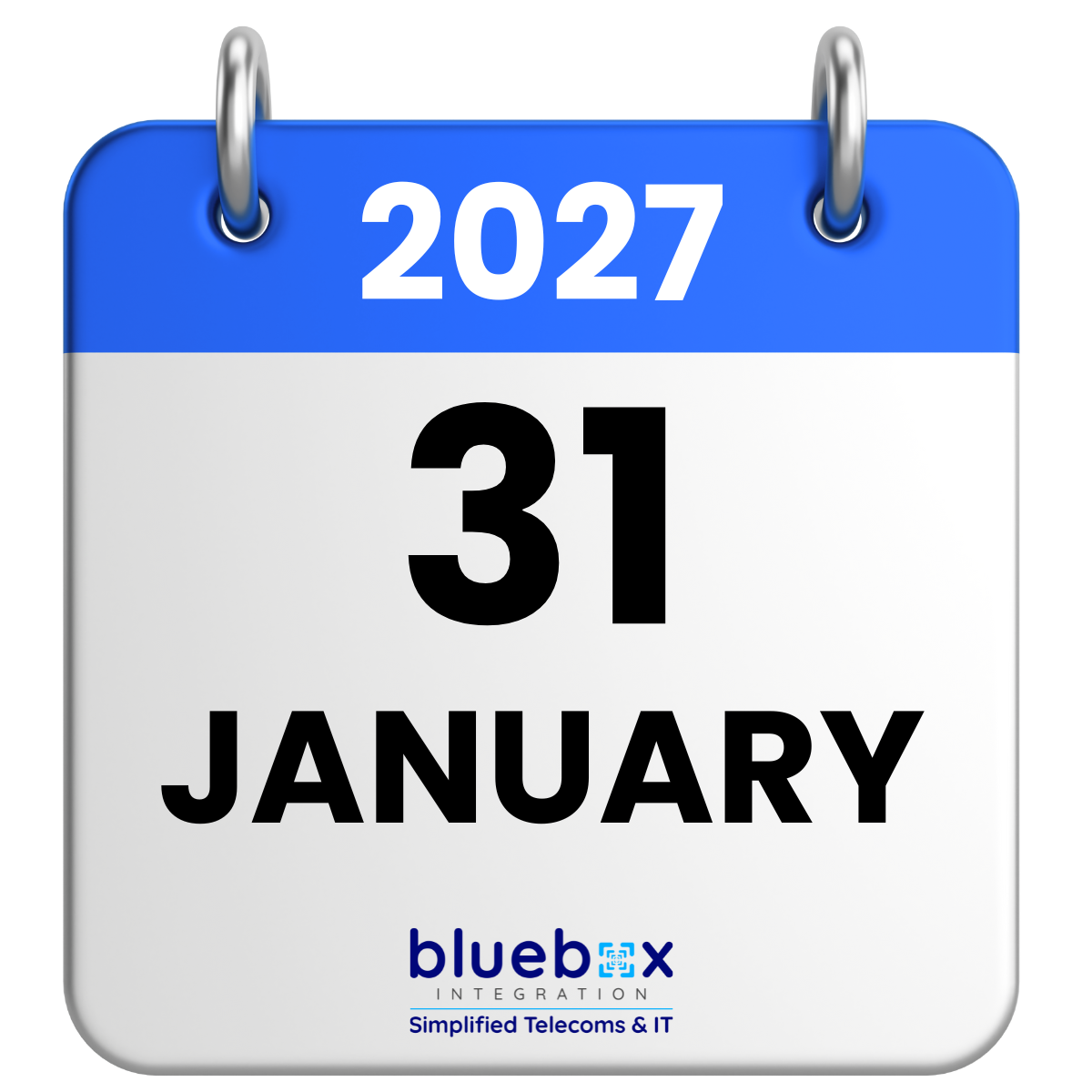 31 JANUARY 2027