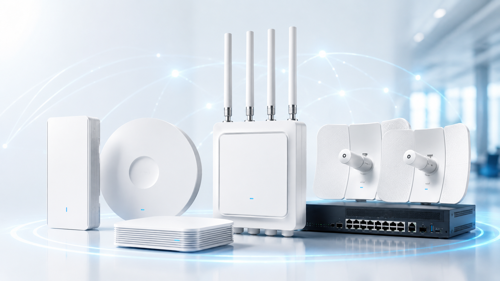 Business Wi-Fi access points and managed network hardware